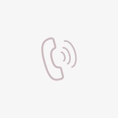 eski telefon düz simgesi, vektör, illüstrasyon 