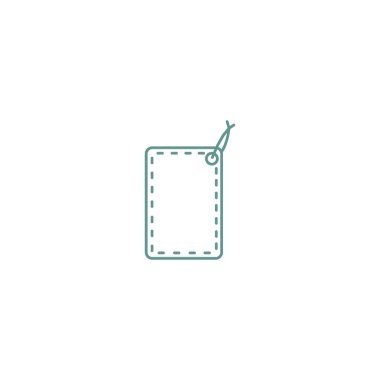 asmak etiketi düz simgesi, vektör çizim 