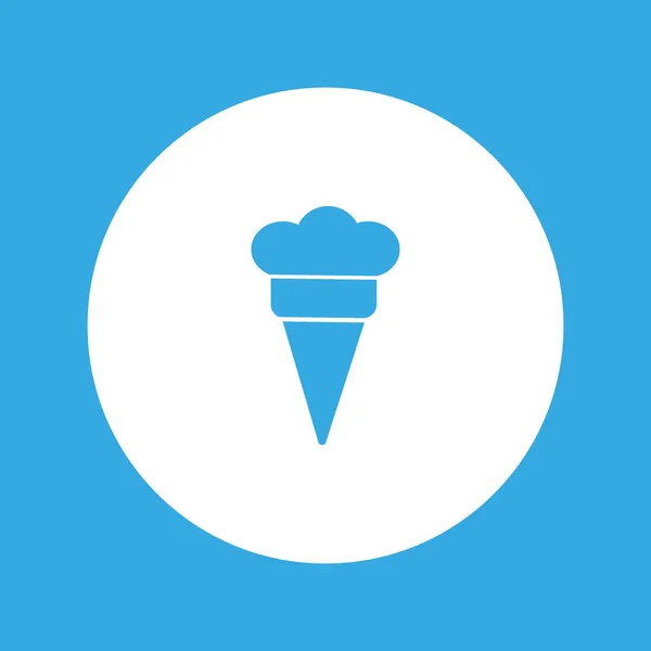 Minimalistic Icon Ice Cream Vector Illustration — Stock Vector