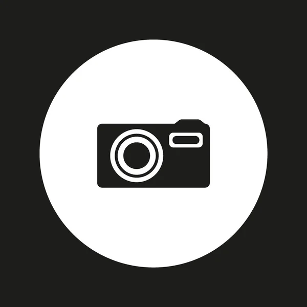 Minimalistic Vector Icon Photo Camera — Stock Vector