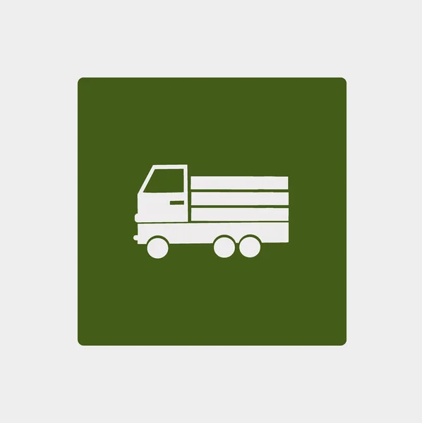 Enorme Levering Vrachtwagen Vectorillustratie — Stockvector