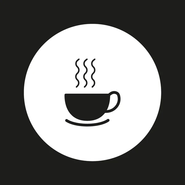 Lahodný Horký Šálek Kávy Nebo Čaje Vektorové Ilustrace — Stockový vektor