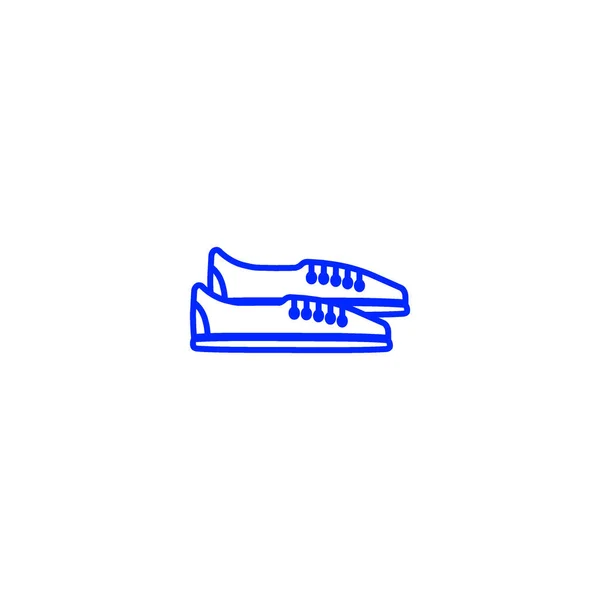 Sneakers Platt Stilikon Vektorillustration — Stock vektor