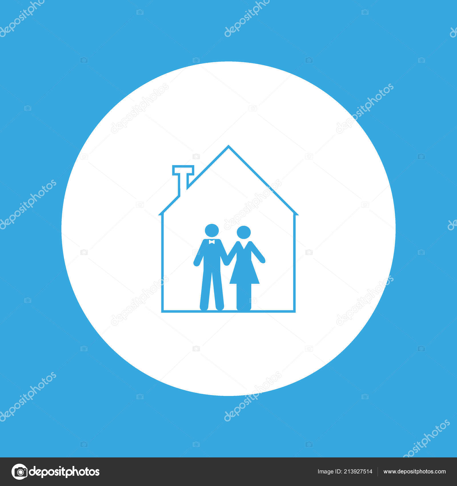 Man Woman Standing Together Vector Icon Stock Vector by ©nettibuletti ...