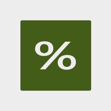 Konsept alışveriş yüzde simgesi