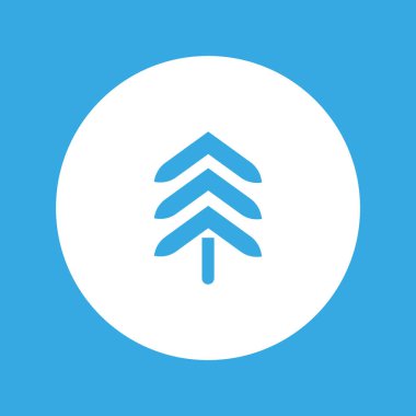 Köknar ağacı düz kutsal kişilerin resmi, vektör çizim