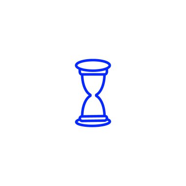 kum saati web simgesi, minimalist vektör çizim