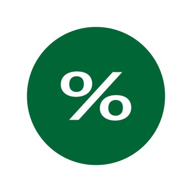 Konsept alışveriş yüzde simgesi