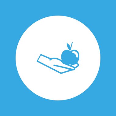 Renkli lezzetli elma vektör çizim