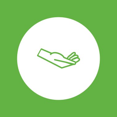 el ağ simgesi, vektör illüstrasyonu 