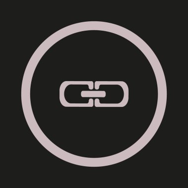 zincir baklalarinin vektör çizim minimalist simgesi