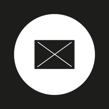 mektup zarfının minimalist vektör simgesi