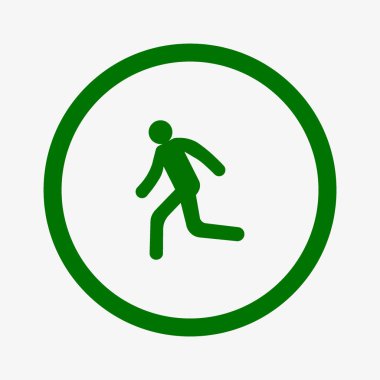 Çalışan adam basit simge silüeti