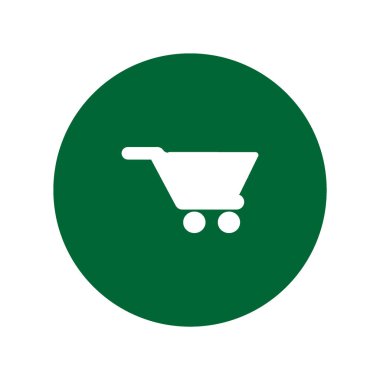 alışveriş sepeti, vektör çizim minimalist simgesi