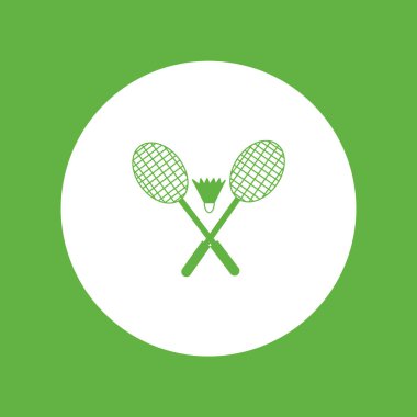 Raketleri ve raketle badminton vektör çizim için