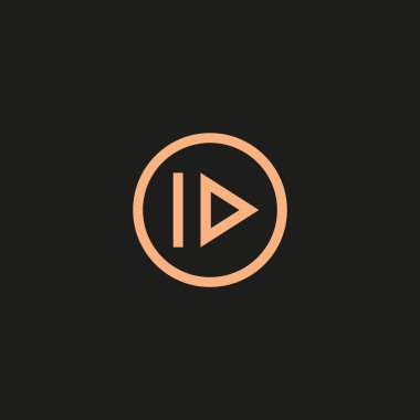 İleri medya adım düğmesinin, vektör, illüstrasyon