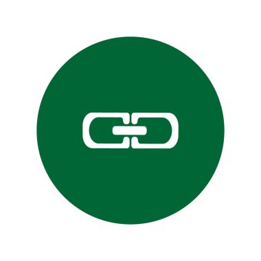 zincir baklalarinin vektör çizim minimalist simgesi