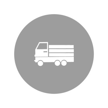 Büyük teslimat kamyonu vektör çizim