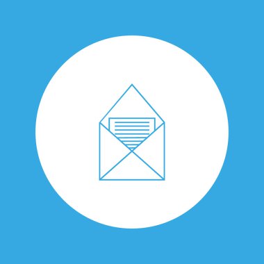 mektup zarfının minimalist vektör simgesi