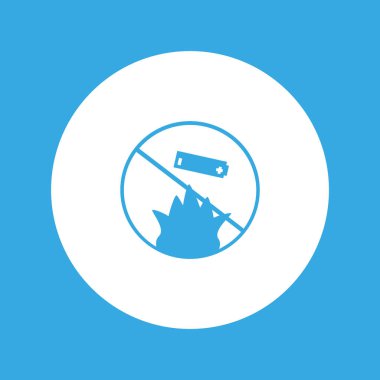 Pil simgesi simgesi, vektör çizim 