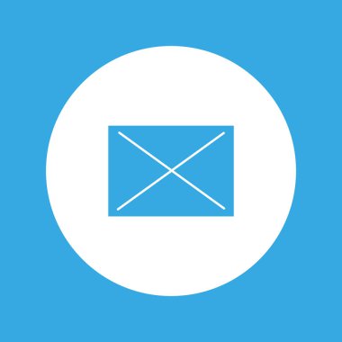 mektup zarfının minimalist vektör simgesi