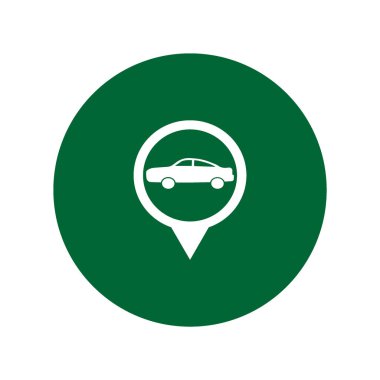 Binek otomobil minimalist vektör simgesi