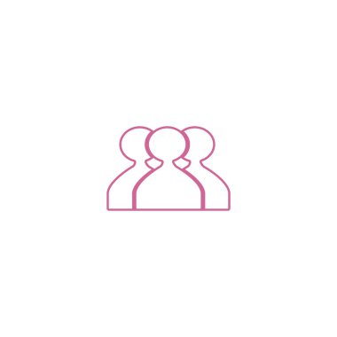 ekip çalışması düz simgesi, vektör çizim  