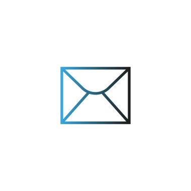 mektup zarfının minimalist vektör simgesi