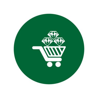 Arabası vektör çizim renkli parlak mücevher