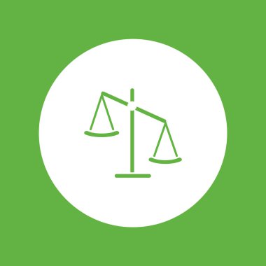 ölçekler düz stil ikonu, vektör çizim  