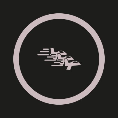 Oryantal uçak logo şablonu