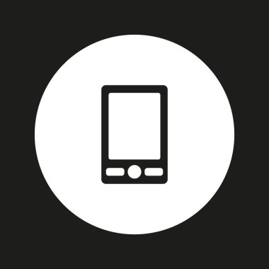 akıllı telefon düz simgesi, vektör illüstrasyonu  