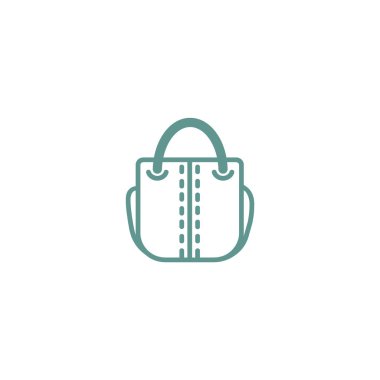 kadın el çantası düz simgesi 