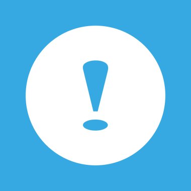 ünlem işareti basit simge vektör çizim