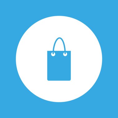 minimalist vektör simgesi alışveriş çantası