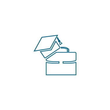 Bekarlığa veda kap Logo şablonu ile modern bavul