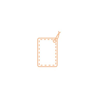 asmak etiketi düz simgesi, vektör çizim 