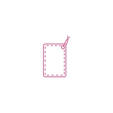 asmak etiketi düz simgesi, vektör çizim 