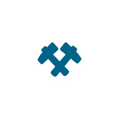 Balyozlar, vektör çizim minimalist simgesi