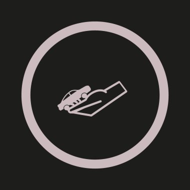 Renkli arabaya el vektör çizim