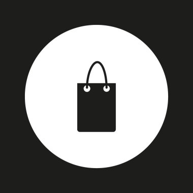 minimalist vektör simgesi alışveriş çantası