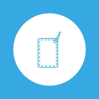 asmak etiketi düz simgesi, vektör çizim 