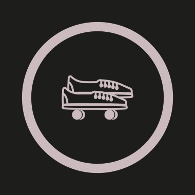 Çift renkli vektör çizim fırıldaklı