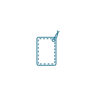 asmak etiketi düz simgesi, vektör çizim 