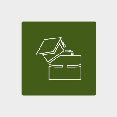 Bekarlığa veda kap Logo şablonu ile modern bavul