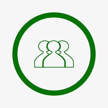 ekip çalışması düz simgesi, vektör çizim  