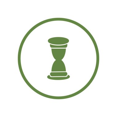 kum saati web simgesi, minimalist vektör çizim