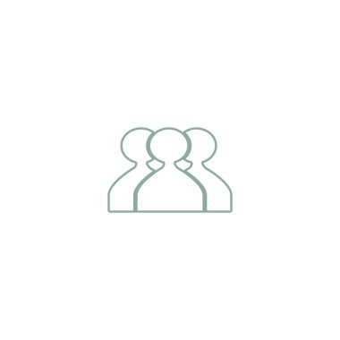 ekip çalışması düz simgesi, vektör çizim  