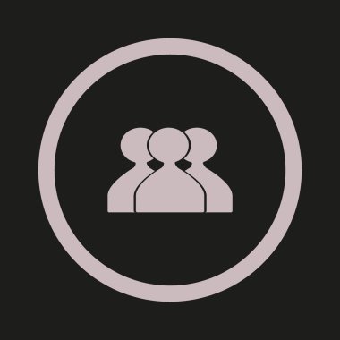 ekip çalışması düz simgesi, vektör çizim  