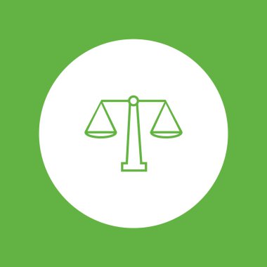 Bayan Adalet terazi vektör çizim